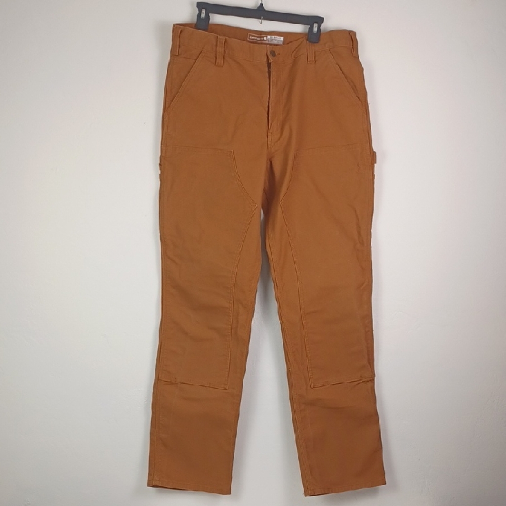 🌻3 For $15 Carhartt Men's Straight Leg Relax Fit Rusty Denim Work Pants 36/34
